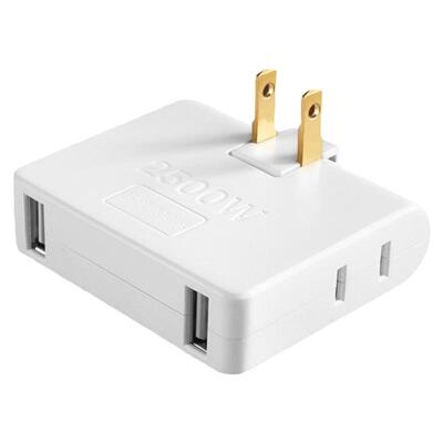 180旋转插座超薄一转三带USB插头