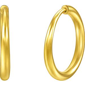 周生生珠宝黄金耳饰足金耳钉圆环素圈耳环大版/小版