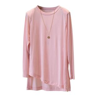 薄如蝉翼！时尚设计感 不规则下摆侧开叉天丝防晒衣休闲长袖T恤女