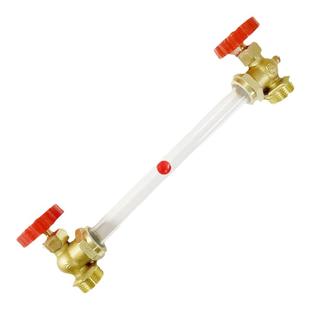 水箱液位计消防水池水位计油位计有机玻璃管不锈钢考克铜考克角阀