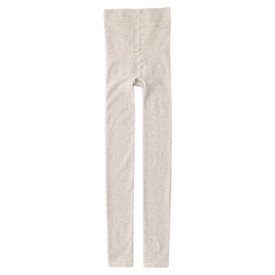 白色细纹打底裤秋冬加绒可外穿