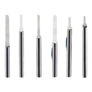 威特3.175单刃柱刀钨钢雕刻刀具pvc亚克力切割直刀雕刻机刀头盒装