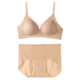 【小薄荷内衣】思兰芬内衣女小胸微聚拢软支撑无钢圈胸罩蕾丝文胸