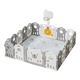 泡泡虎儿童游戏围栏室内防护栏家用宝宝爬行垫学步安全栅栏围地上