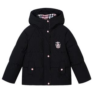 富罗迷女童羽绒服2025冬季新款洋气短款保暖加厚青少年宝宝羽绒衣