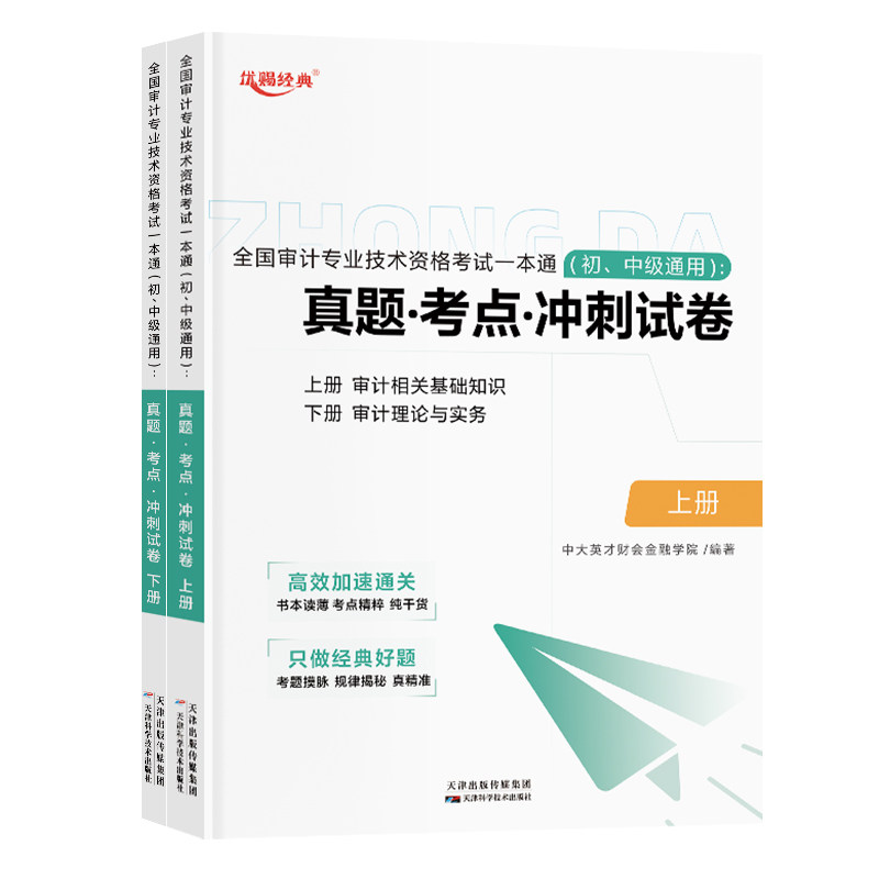 中大网校备考2026年初级中级审计师真题考点一本通审计理论与实务审计相关基础知识初级审计师中级教材2025审计师教材历年真题