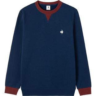 乐卡克法国公鸡秋冬男款加绒保暖舒适百搭圆领卫衣