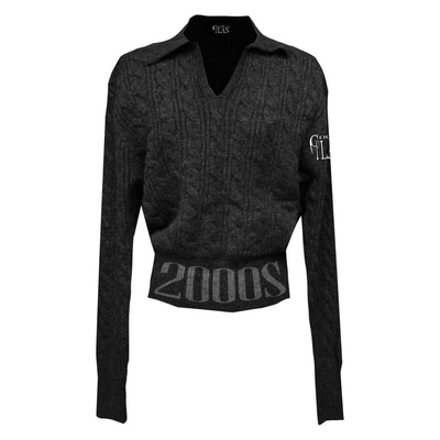 Godsplan*上帝计划麻花编织毛衣