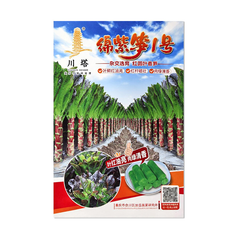 川塔绵紫笋1号莴笋种子