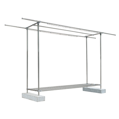 户外抗风防锈衣架大理石底座