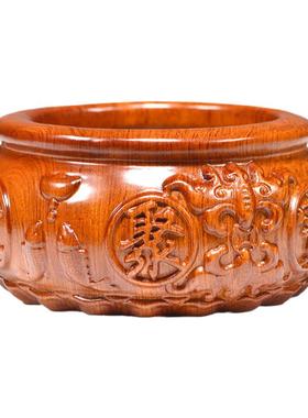 黑檀木雕鸡摆件木头鸡实木鸡生肖红木公鸡家居客厅装饰摆设工艺品