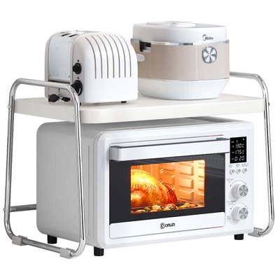 纳纳不锈钢微波炉烤箱置物架架子