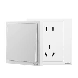 罗格朗开关插座面板官方旗舰店白色朗淳S五孔家用电源tcl开关插座