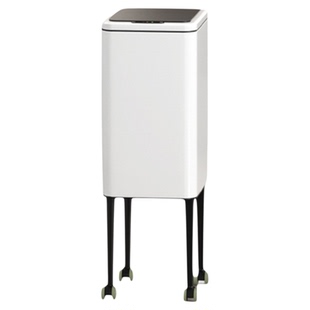 免弯腰智能感应垃圾桶家用厨房窄形高个子移动小尺寸带轮2026新款