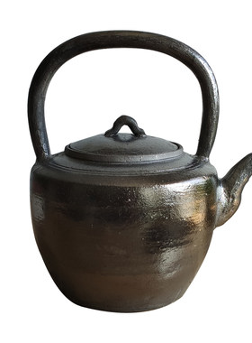 平定黑砂明火专用复古大茶壶