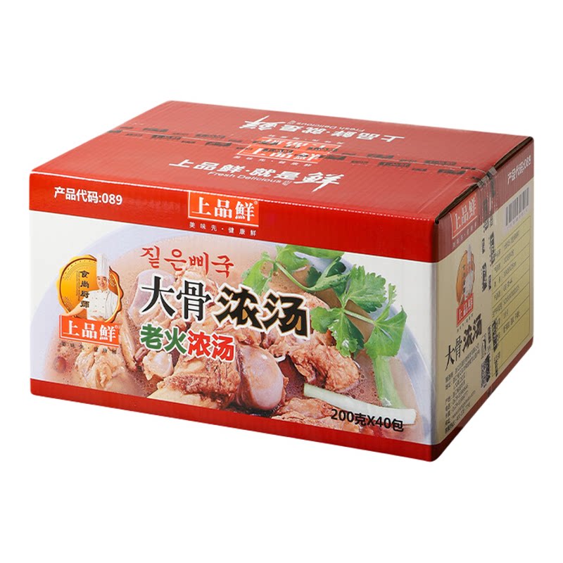上品鲜炒菜面条200g包装大骨浓汤