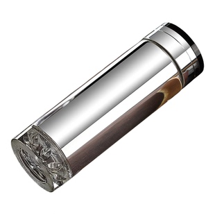 双层水晶真空保温玻璃杯便携带盖过滤茶水杯子男女送礼办公杯加厚