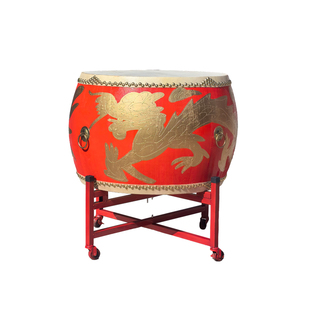 牛皮大鼓成人立式战鼓中国红鼓威风锣鼓儿童龙鼓高音演出堂鼓扁鼓