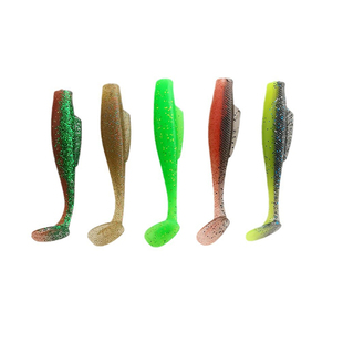 TPR浮水T尾软饵超柔软龙虾色路亚假饵黑坑神饵金目鲈盲曹石斑鳜鱼