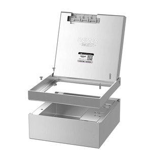 德梅尔嵌入式地插座枪灰色隐形不锈钢纯平超薄隐藏式防水地面插