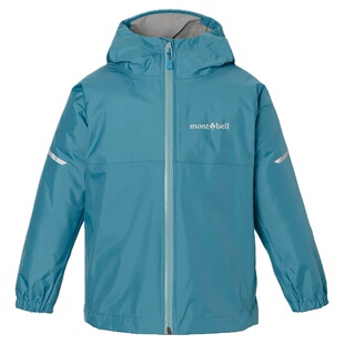 日本美山 montbell 2026春夏儿童防水防紫外线双层连帽冲锋衣夹克