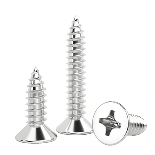 固万基316不锈钢十字沉头自攻螺丝加长平头自功木螺钉M2M3M4M5M6