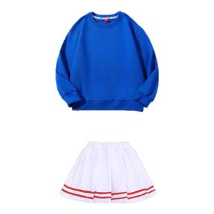 儿童啦啦队幼儿园合唱表演演出服装冬季小学生运动会糖果色背带裤