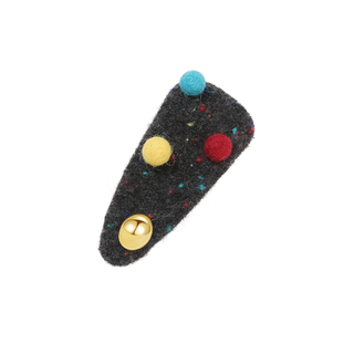 DODOGOGO秋冬小彩球发夹女2026新款高端侧边夹子甜美可爱秋冬发饰