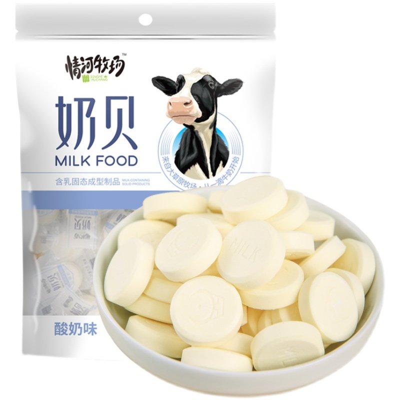 情河牧场内蒙古特产干吃300g奶片