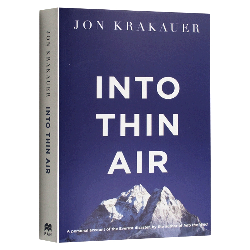 进入空气稀薄地带英文原版 Into Thin Air乔恩克拉考尔 Jon Krakauer体育运动书籍英文版原版进口英语书籍