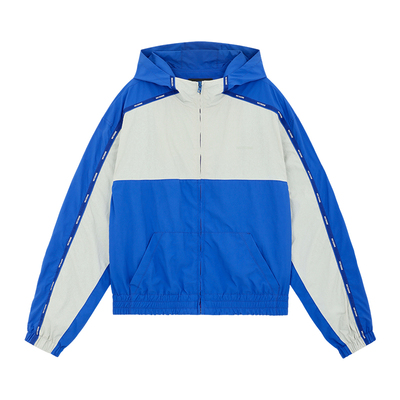 WE11DONE26春季新品男女同款LOGO织带缝线撞色运动夹克休闲日常