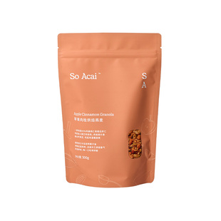 soacai苹果肉桂烘焙燕麦片酸奶碗配料坚果水果谷物零食早餐奇亚籽