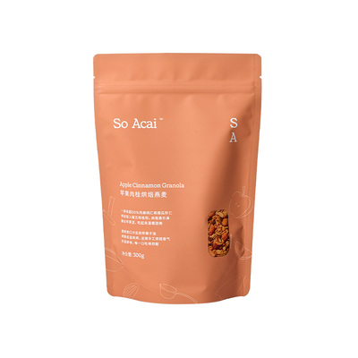 soacai苹果肉桂烘焙燕麦片酸奶碗配料坚果水果谷物零食早餐奇亚籽