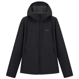 【baby同款】企鹅软壳衣外套2026春季防风防水保暖徒步登山外套女