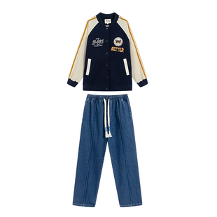 高中生棒球服套装搭配外套少女孩新款春秋季大童2025初中生青少年