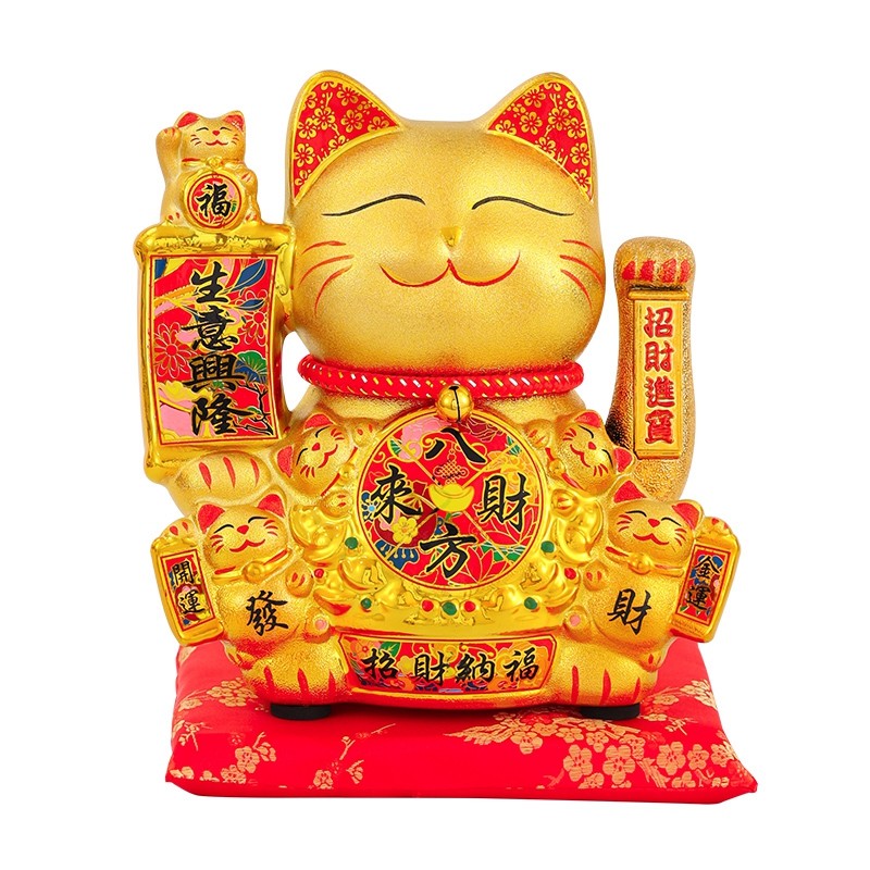 陶瓷招财猫招财摆件家用旺宅入户