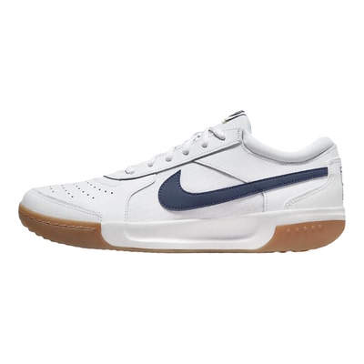 Nike Court Lite 3 Zoom 男款白蓝百搭透气低帮网球鞋 DV3258-102