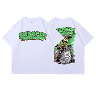 swaggerjr儿童街舞套装宽松T恤短袖少儿hiphop六一演出服男童嘻哈