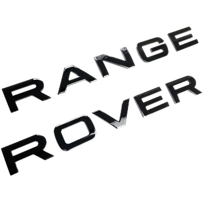 实心字体车标rangerover极光