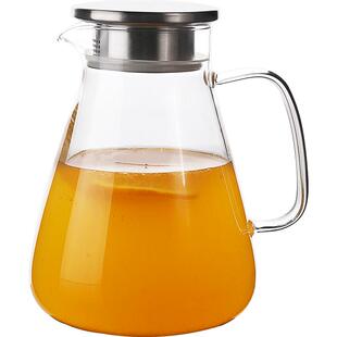 耐高温冷水壶套装家用玻璃凉茶壶瓶凉白开水杯大容量泡水壶凉水壶