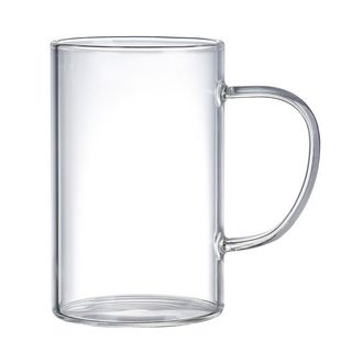 耐高温加厚带把家用绿茶杯凉水杯牛奶杯早餐杯咖啡杯水杯把手双层