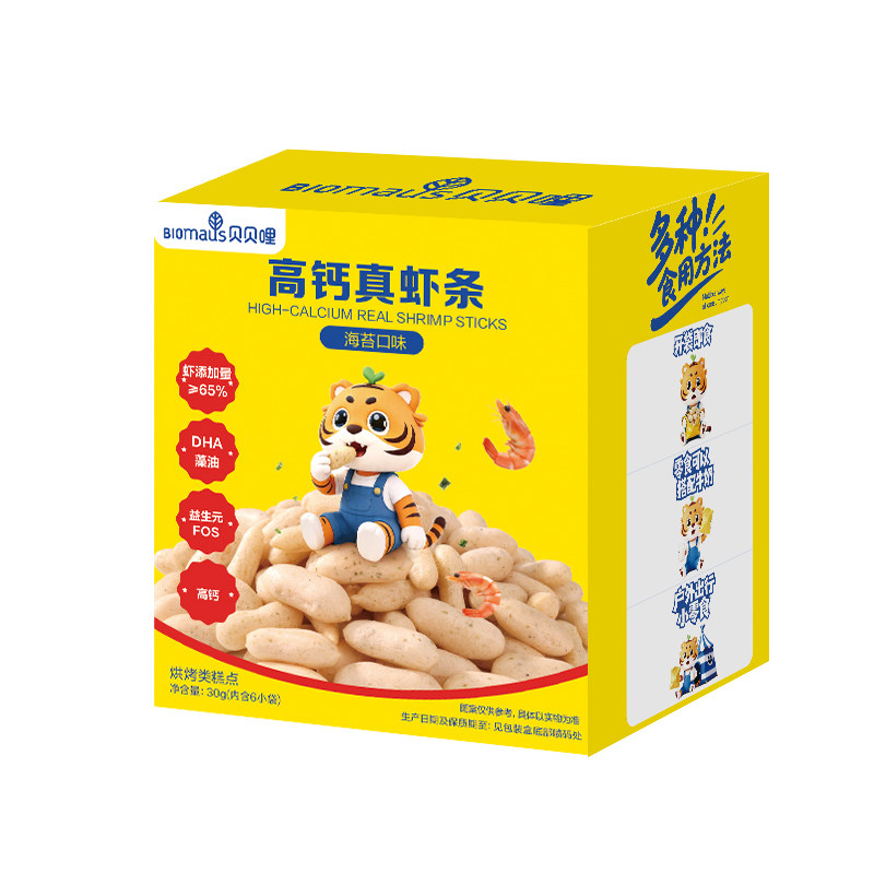 贝贝哩高钙真虾条无添加