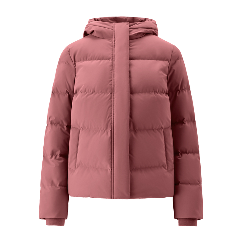 佐丹奴三防羽绒外套女户外控温蓄热纯色连帽工装风羽绒服05374703