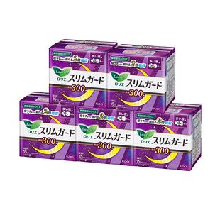 日本KAO花王乐而雅超薄瞬吸卫生巾夜用30cm*15片*5包装 保税发货