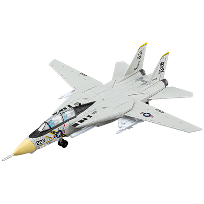 F-14雄猫战斗机合金模型可伸展机翼导弹发射仿真飞机模型收藏摆件