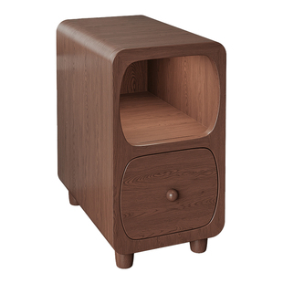 实木床头柜家用卧室25cm极窄夹缝收纳柜小型床边柜2025爆款小柜子