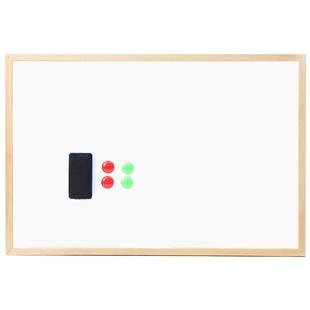 齐富白绿双面写字板白板挂式商用木框磁性办公教学两用绿板儿童涂鸦画板家用磁力可擦可移动小黑板墙