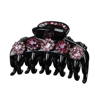 中号盘发抓夹发夹头饰镶钻发饰双层抓子发抓精致优雅女发量少发卡