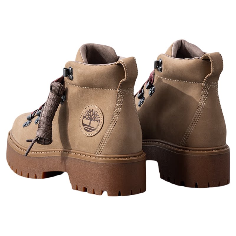 Timberland添柏岚女鞋户外中帮防滑休闲靴厚底增高马丁靴A27VJ