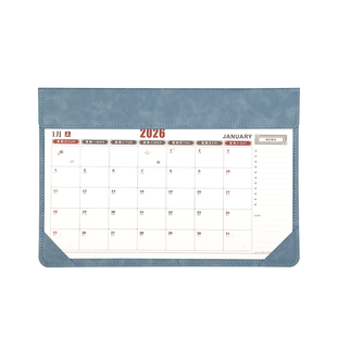 新款A3台垫2026马年台历定制大班台垫时尚大班台历创意桌面办公记事平铺鼠标垫月计划行程公司广告logo订做